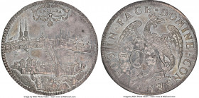 Basel. Canton "City View" Taler ND (c. 1700's)-IDB MS61 NGC, KM129, Dav-1747A. Positioned as NGC's "top pop," an absolutely beautiful "City View" Tale...