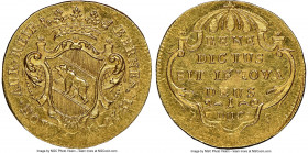 Bern. Canton gold Ducat 1741 MS62 NGC, KM103, Fr-172, HMZ-2-215d. 3.46gm. Shy of Choice Mint State, presenting razor-sharp peripheries and semi-reflec...