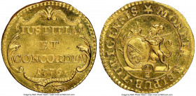 Zurich. Canton gold 1/2 Ducat 1776 MS68 NGC, KM164, Fr-487b. A near pristine representative of this 18th century type, boasting marvelous surfaces wit...