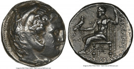 MACEDONIAN KINGDOM. Alexander III the Great (336-323 BC). AR tetradrachm (24mm, 17.07 gm, 3h). NGC Choice XF 5/5 - 3/5, scuffs. Early posthumous issue...