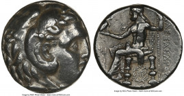 MACEDONIAN KINGDOM. Alexander III the Great (336-323 BC). AR tetradrachm (24mm, 17.09 gm, 8h). NGC XF 2/5 - 4/5. Posthumous issue of Babylon, under Se...