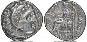 MACEDONIAN KINGDOM. Alexander III the Great (336-323 BC). AR drachm (17mm, 12h). NGC XF. Posthumous issue of Colophon, 310-301 BC. Head of Heracles ri...