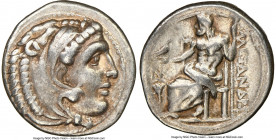 MACEDONIAN KINGDOM. Alexander III the Great (336-323 BC). AR drachm (18mm, 12h). NGC Choice VF. Lifetime issue of Sardes, ca. 334-323 BC. Head of Hera...