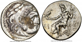 MACEDONIAN KINGDOM. Alexander III the Great (336-323 BC). AR drachm (17mm, 5h). NGC Choice VF. Posthumous issue of Lampsacus, ca. 310-301 BC. Head of ...