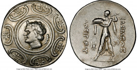 MACEDONIAN KINGDOM. Antigonus II Gonatas (277/6-239 BC). AR tetradrachm (31mm 17.01 gm, 11h). NGC Choice VF 5/5 - 3/5. Pella, ca. 272-239 or 274/1-221...