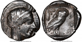 ATTICA. Athens. Ca. 440-404 BC. AR tetradrachm (25mm, 17.13 gm, 6h). NGC AU 5/5 - 4/5, Full Crest. Mid-mass coinage issue. Head of Athena right, weari...