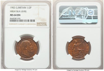 Edward VII 3-Piece Lot of Certified Assorted 1/2 Pennies NGC, 1) 1/2 Penny 1902 - MS64 Brown. High sea level variety 2) 1/2 Penny 1904 - MS63 Red and ...