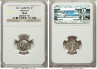 George V 4-Piece Certified Proof Maundy Set 1911 NGC, 1) Penny - PR61, KM811 2) 2 Pence - PR62, KM812 3) 3 Pence - PR62, KM813 4) 4 Pence - PR61, KM81...