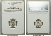 George VI silver 3 Pence 1941 MS65 NGC, KM848. White satin gem. 

HID09801242017

© 2022 Heritage Auctions | All Rights Reserved