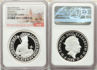 Elizabeth II silver Proof "King James I" 5 Pounds (2 oz) 2022 PR70 Ultra Cameo NGC, KM-Unl. Mintage: 706. British Monarch Series. First Releases. Incl...