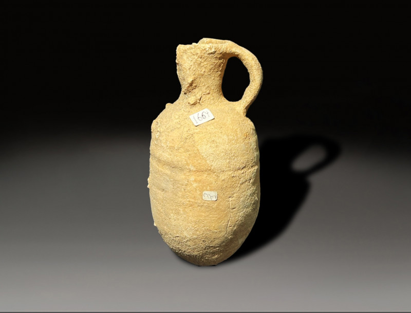 Ceramic oil jug iron age period circa 1200 – 800 BC time of king David
Height: ...