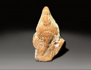 ceramic upper of hapokrates figurine, hellenistic ca 300 - 100 BC
Height: 6.4 cm