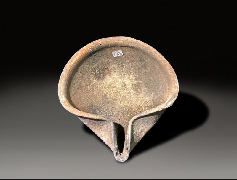 Ceramic canaanite oil lamp from the late bronze age circa 1550 BC – 1200 BC time...