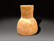 glass tubular flask, for medicinal aplications, roman period circa 100 - 400 AD
Height: 3.333 cm