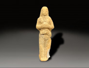 Ceramic Phoenician pertiirity Figurine Phoenician iron age circa 1000 – 800 BC
Height: 9.3 cm