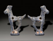 Ancient Bronz Figurine, Holy Land Ancient , 100 A.D. - 800 A.D.
Height: 2.9 cm