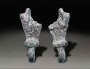 Ancient Bronz Figurine, Holy Land Ancient , 100 A.D. - 800 A.D.
Height: 2.2 cm