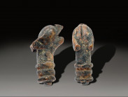 Ancient Bronz Figurine, Holy Land Ancient , 100 A.D. - 800 A.D.
Height: 3.333 cm