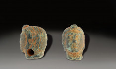 Ancient Bronz Figurine, Holy Land Ancient , 100 A.D. - 800 A.D.
Height: 2 cm