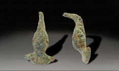 Ancient Bronz Figurine, Holy Land Ancient , 100 A.D. - 800 A.D.
Height: 4 cm