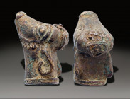 Ancient Bronz Figurine, Holy Land Ancient , 100 A.D. - 800 A.D.
Weight: 2.6 grams / Height: 20 mm,