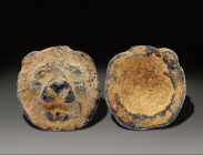 Ancient Bronz Figurine, Holy Land Ancient , 100 A.D. - 800 A.D.
Height: 2.5 cm