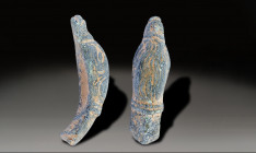 Ancient Bronz Figurine, Holy Land Ancient , 100 A.D. - 800 A.D.
Height: 5 cm