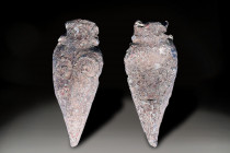 Ancient Bronz Figurine, Holy Land Ancient , 100 A.D. - 800 A.D.
Height: 4.2 cm