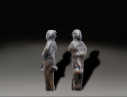 Ancient Bronz Figurine, Holy Land Ancient , 100 A.D. - 800 A.D.
Height: 6 cm