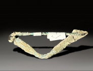 Bronze fibula roman period circa 100 – 400 AD
Height: 8.5 cm