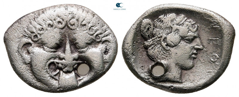 Macedon. Neapolis circa 424-350 BC. 
Tetrobol AR

14 mm, 1,68 g



very f...