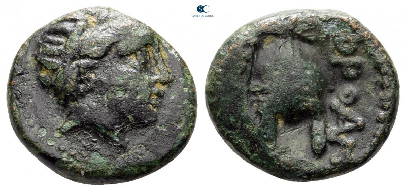 Macedon. Orthagoreia circa 250 BC. 
Bronze Æ

14 mm, 2,49 g



nearly ver...