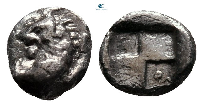 The Thracian Chersonese. Chersonesos circa 515-493 BC. 
Hemiobol AR

7 mm, 0,...
