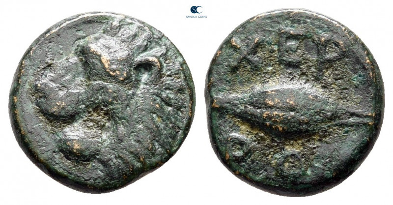 The Thracian Chersonese. Chersonesos circa 386-309 BC. 
Bronze Æ

11 mm, 1,15...
