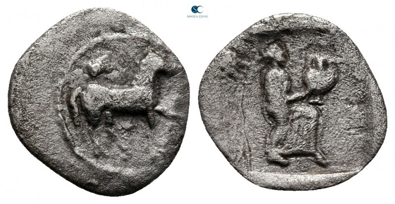 Thessaly. Larissa circa 460-400 BC. 
Obol AR

12 mm, 0,58 g



nearly ver...