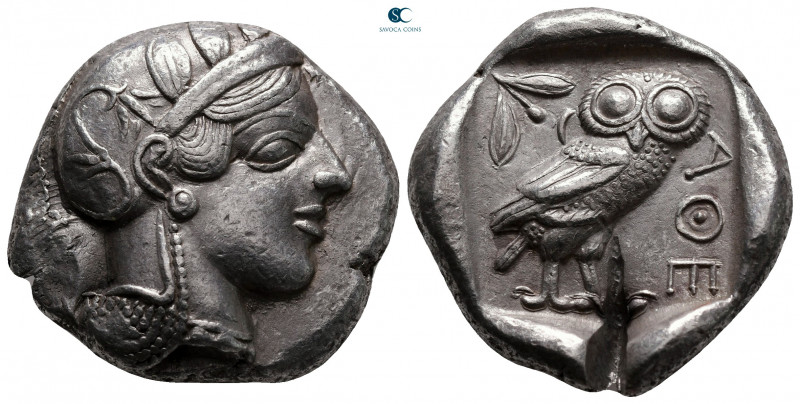 Attica. Athens circa 454-404 BC. 
Tetradrachm AR

24 mm, 16,73 g



very ...