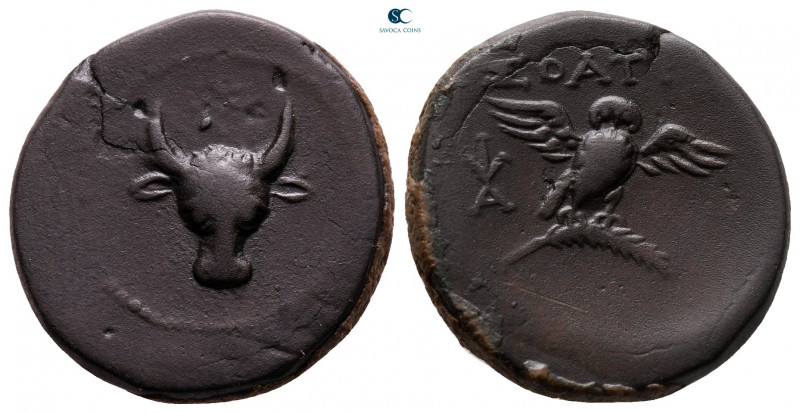 Asia Minor. Uncertain mint circa 200-0 BC. 
Bronze Æ

21 mm, 5,37 g



ve...