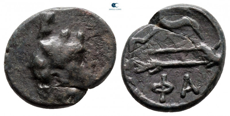 Cimmerian Bosporos. Phanagoreia circa 140-108 BC. 
Bronze Æ

15 mm, 2,09 g
...