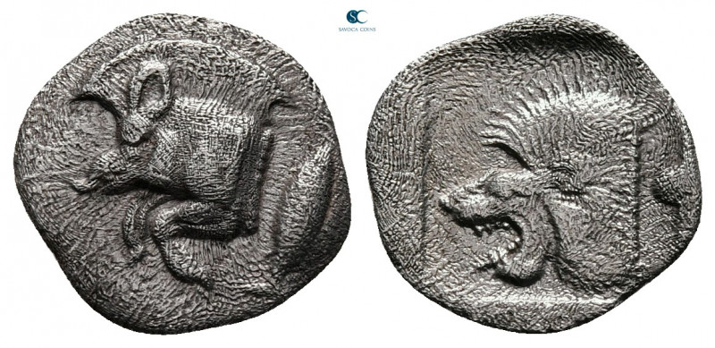 Mysia. Kyzikos circa 525-475 BC. 
Obol AR

13 mm, 0,73 g



very fine