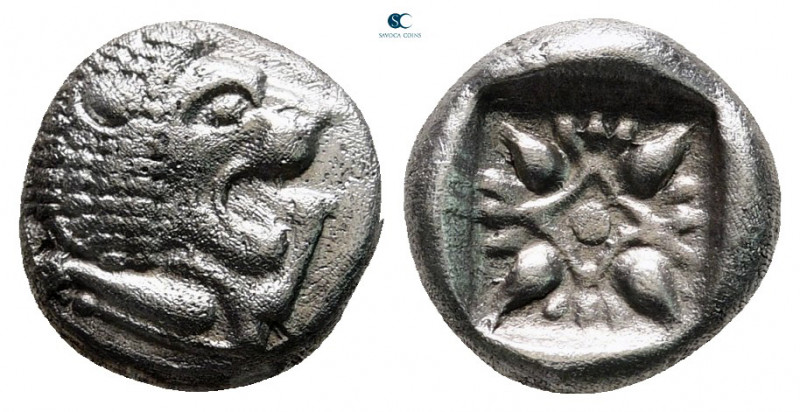 Ionia. Miletos circa 525-475 BC. 
Diobol AR

9 mm, 1,17 g



very fine