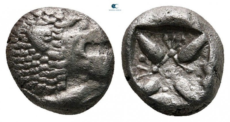 Ionia. Miletos circa 525-475 BC. 
Diobol AR

9 mm, 1,31 g



nearly very ...