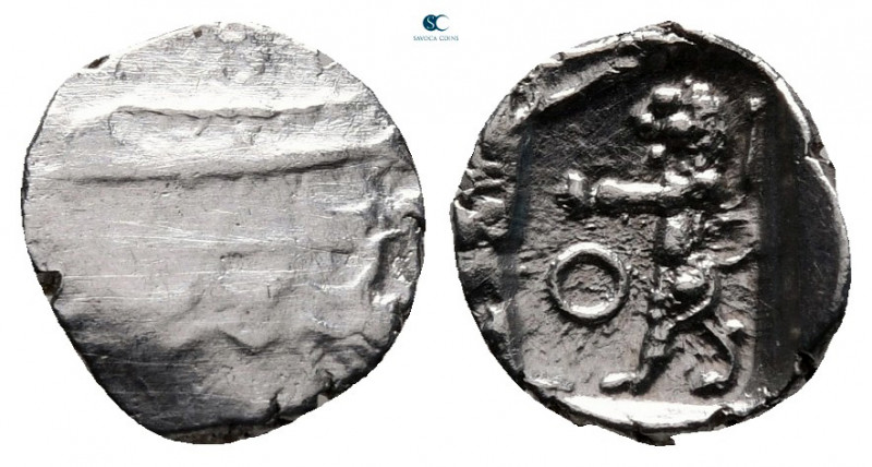 Phoenicia. Sidon. Time of Baalshallim II 401-366 BC. 
1/16 Shekel AR

10 mm, ...