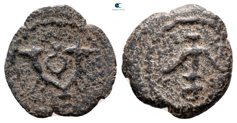 Judaea. Jerusalem. Herodians. Herod I (the Great) 40-4 BC. 
Prutah Æ

13 mm, ...