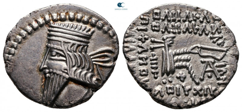 Kings of Parthia. Ekbatana. Pakoros I AD 78-120. 
Drachm AR

20 mm, 3,51 g
...