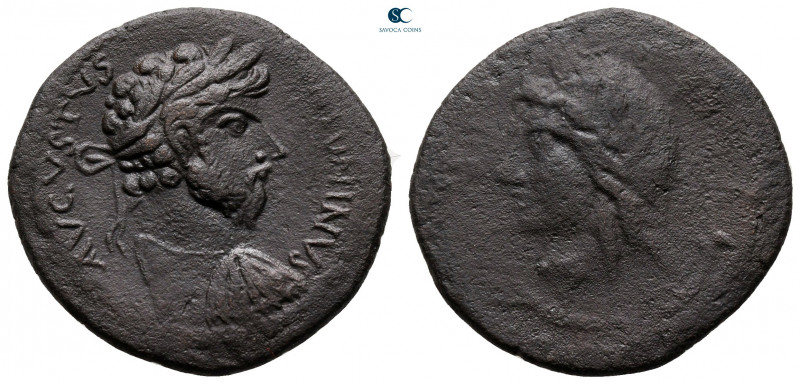 Pisidia. Antioch. Marcus Aurelius AD 161-180. 
Bronze Æ

25 mm, 6,30 g


...