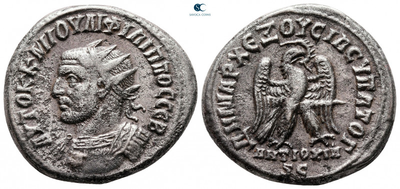 Seleucis and Pieria. Antioch. Philip I Arab AD 244-249. 
Billon-Tetradrachm

...