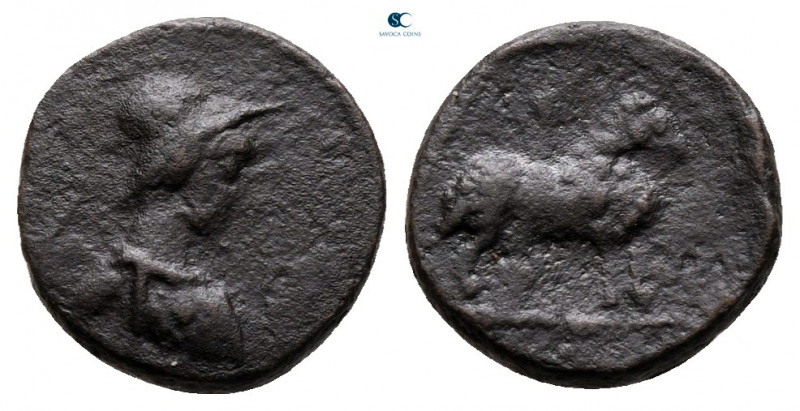 Palmyrene. Palmyra. Pseudo-autonomous issue AD 50-250. 
Bronze Æ

11 mm, 0,96...