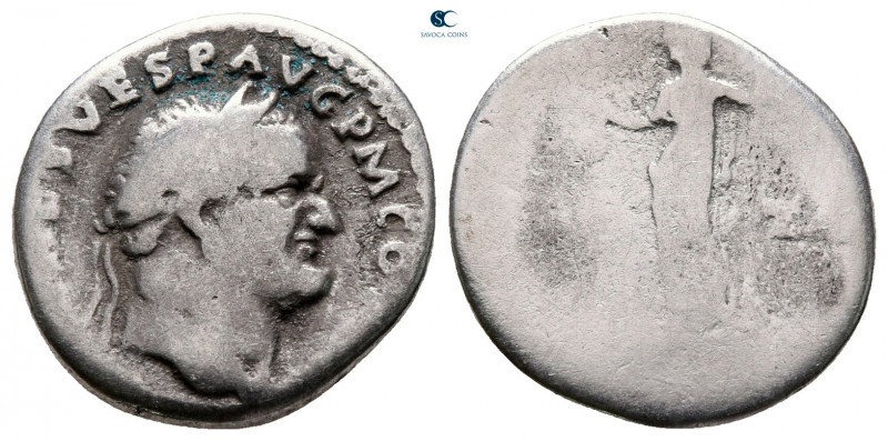 Vespasian AD 69-79. Rome
Denarius AR

18 mm, 3,00 g



fine