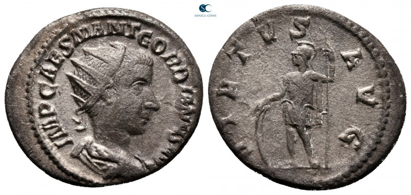 Gordian III AD 238-244. Rome
Antoninianus AR

21 mm, 4,90 g



very fine