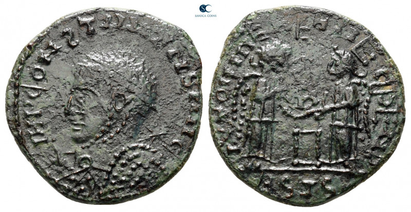 Constantine I the Great AD 306-337. Contemporary barbaric imitation
Follis Æ
...